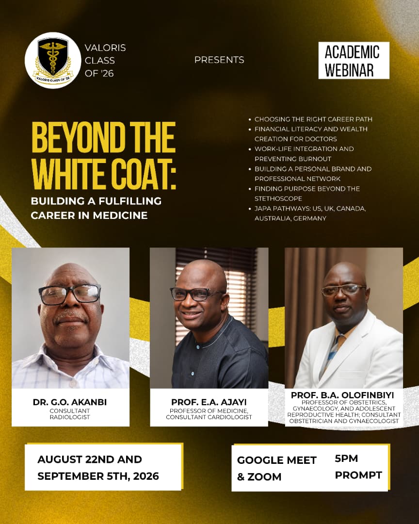 Beyond the White Coat academic webinar announcement