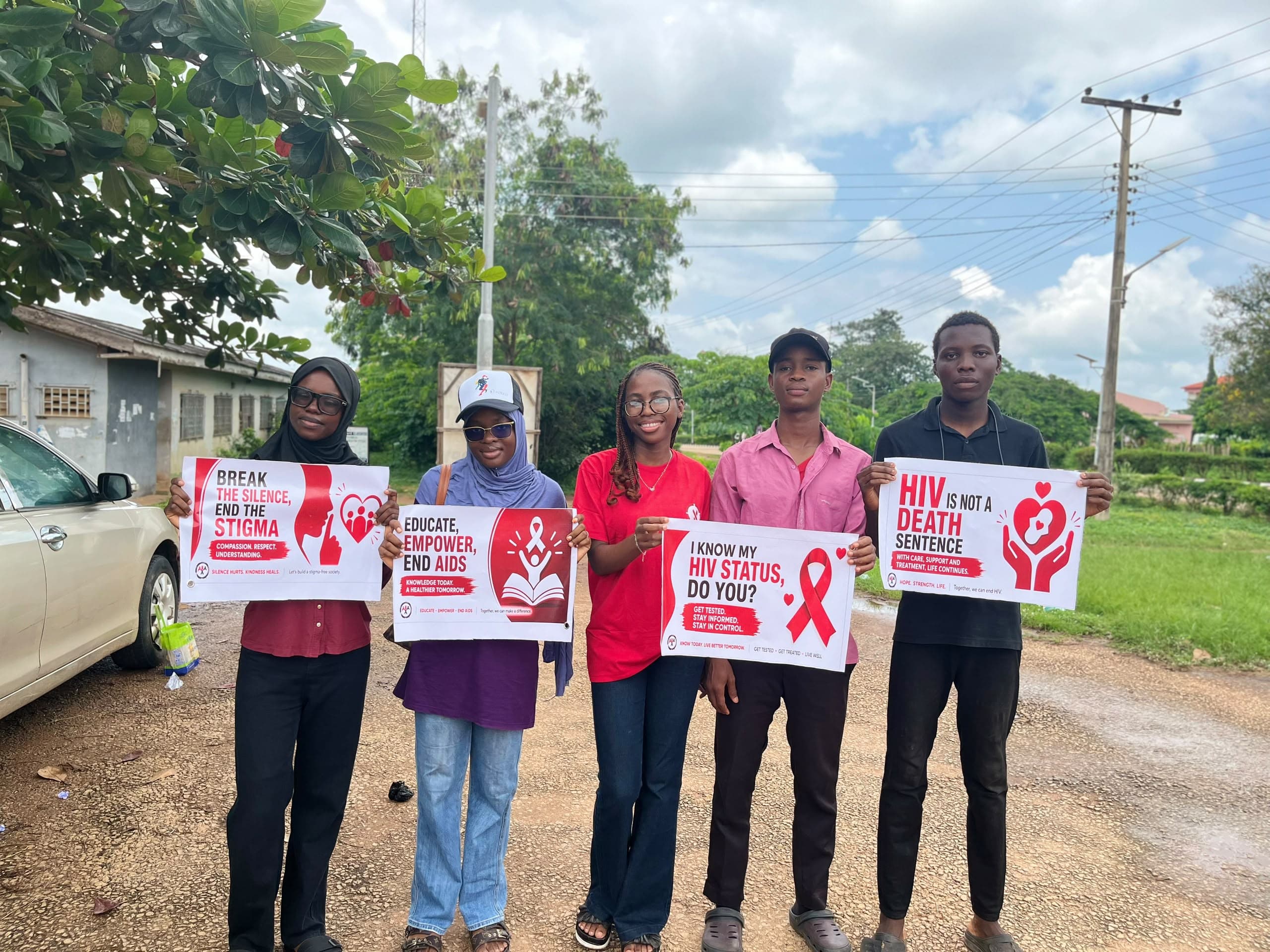 EKSUMSA students at the Zero HIV Stigma campus walk